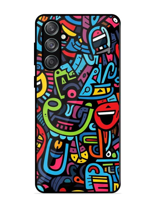 Doodlephoria Glossy Soft Edge Case for Samsung Galaxy M55 (5G) Chachhi