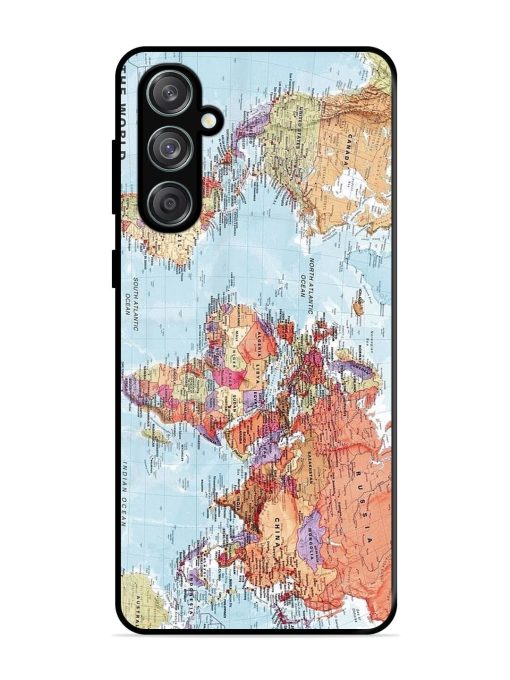 Our Blue Marble Glossy Soft Edge Case for Samsung Galaxy M55 (5G)