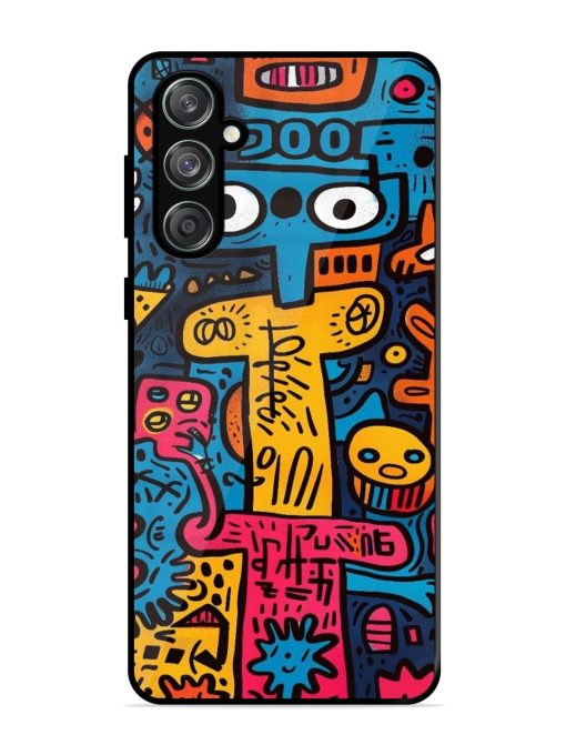 Doodletopia Glossy Soft Edge Case for Samsung Galaxy M55 (5G) Chachhi