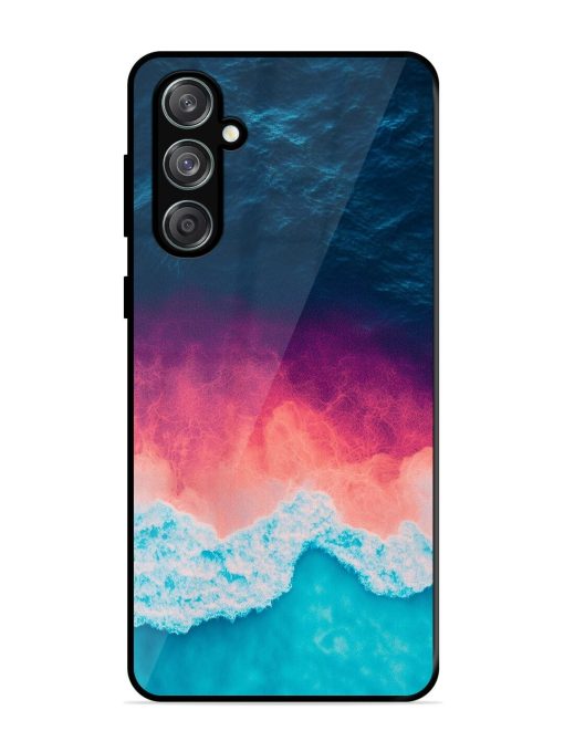 Where The Ocean Meets The Sky Glossy Soft Edge Case for Samsung Galaxy M55 (5G) Chachhi