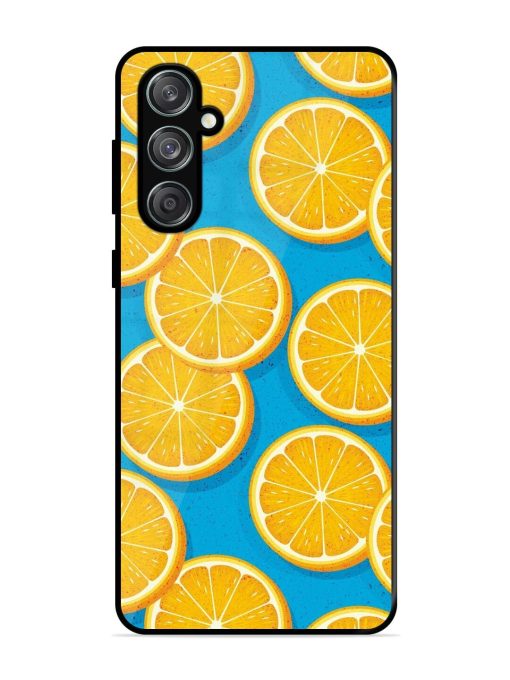 Citrus Symphony Glossy Soft Edge Case for Samsung Galaxy M55 (5G) Chachhi