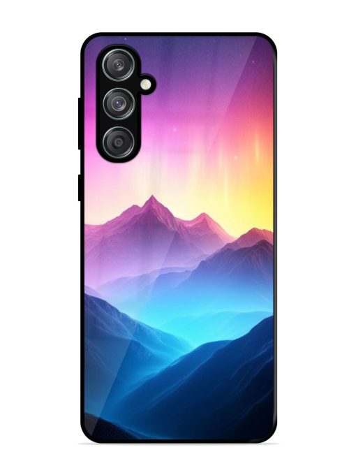 Cosmic Mountains Glossy Soft Edge Case for Samsung Galaxy M55 (5G) Chachhi