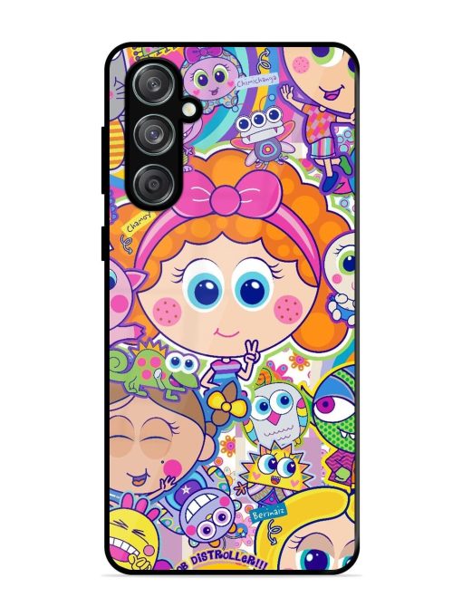 Distroller Friends Glossy Soft Edge Case for Samsung Galaxy M55 (5G) Chachhi