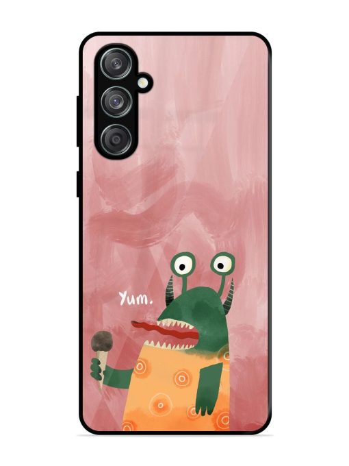Hungry Monster Glossy Soft Edge Case for Samsung Galaxy M55 (5G)