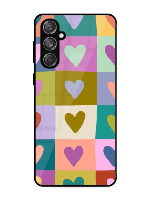 Box Of Hearts Glossy Soft Edge Case for Samsung Galaxy M55 (5G) Chachhi