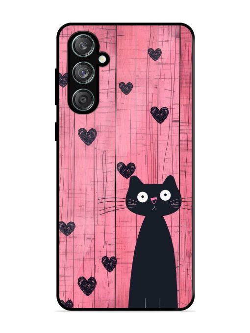 Feline Valentine'S Day Glossy Soft Edge Case for Samsung Galaxy M55 (5G) Chachhi