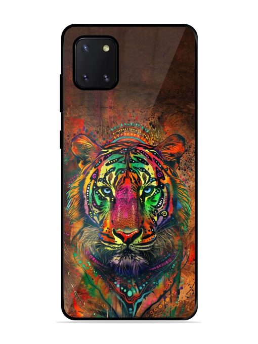 Cosmic Tiger Glossy Soft Edge Case for Samsung Galaxy Note 10 Lite Chachhi