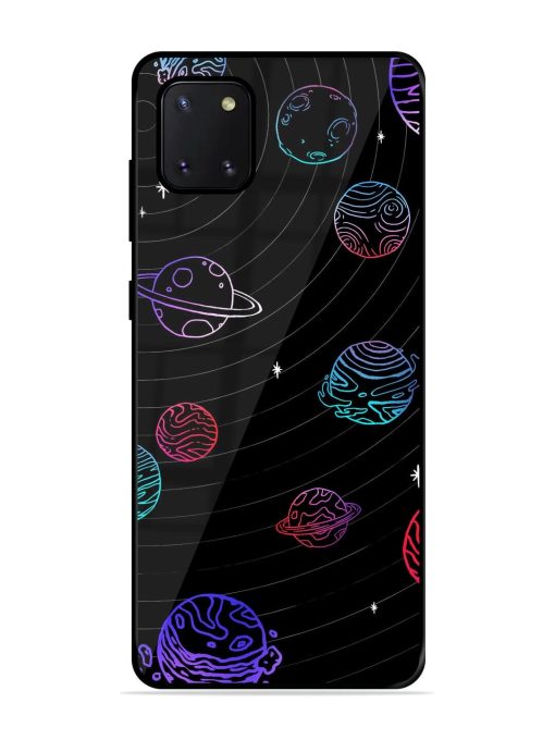 Cosmic Ballet Glossy Soft Edge Case for Samsung Galaxy Note 10 Lite Chachhi