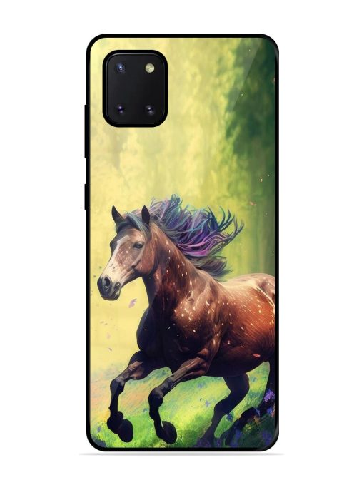 Enchanted Gallop Glossy Soft Edge Case for Samsung Galaxy Note 10 Lite Chachhi