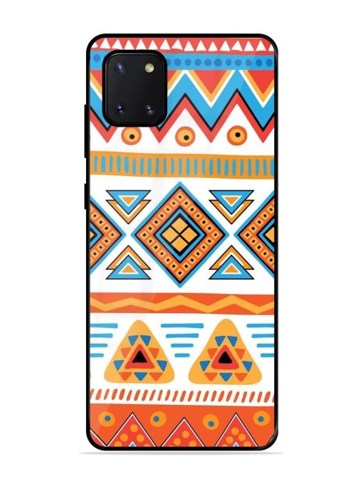 Vibrant Tribal Pattern Glossy Soft Edge Case for Samsung Galaxy Note 10 Lite Chachhi