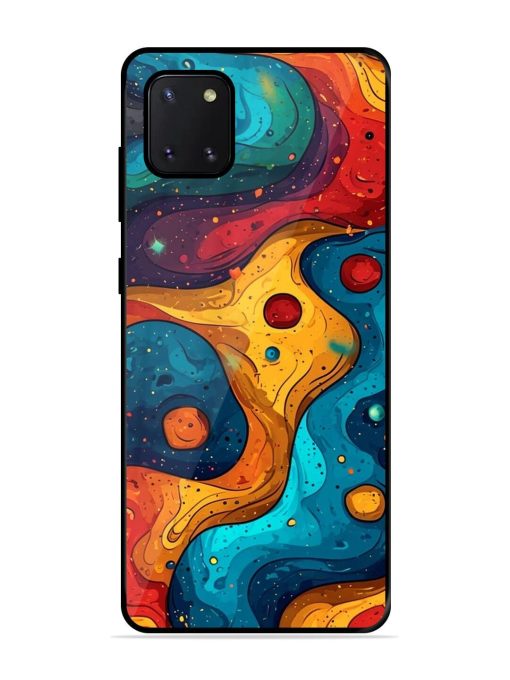 Cosmic Swirl Glossy Soft Edge Case for Samsung Galaxy Note 10 Lite Chachhi