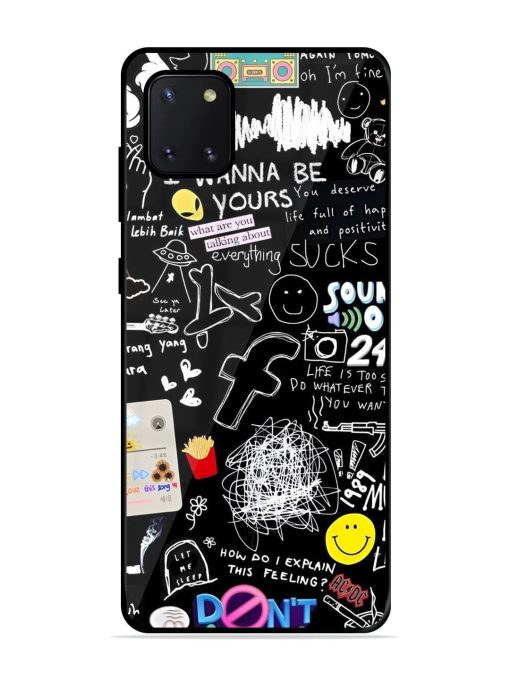 Doodle Diary Glossy Soft Edge Case for Samsung Galaxy Note 10 Lite Chachhi