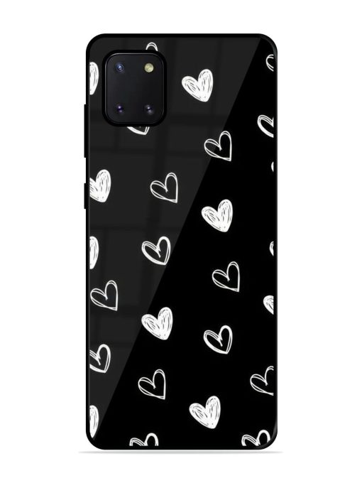 Scattered Hearts Glossy Soft Edge Case for Samsung Galaxy Note 10 Lite Chachhi