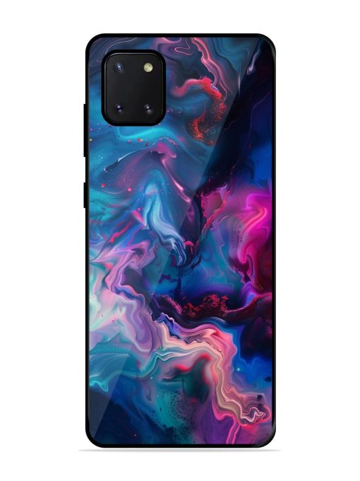 Cosmic Swirl Glossy Soft Edge Case for Samsung Galaxy Note 10 Lite Chachhi