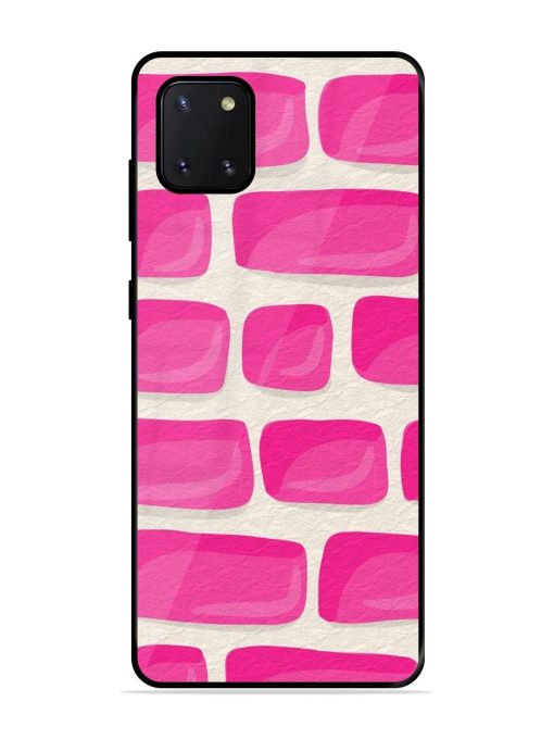 Pink Brick Wall Glossy Soft Edge Case for Samsung Galaxy Note 10 Lite Chachhi