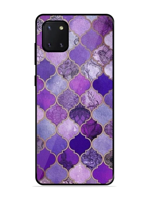 Purple Mosaic Magic Glossy Soft Edge Case for Samsung Galaxy Note 10 Lite Chachhi