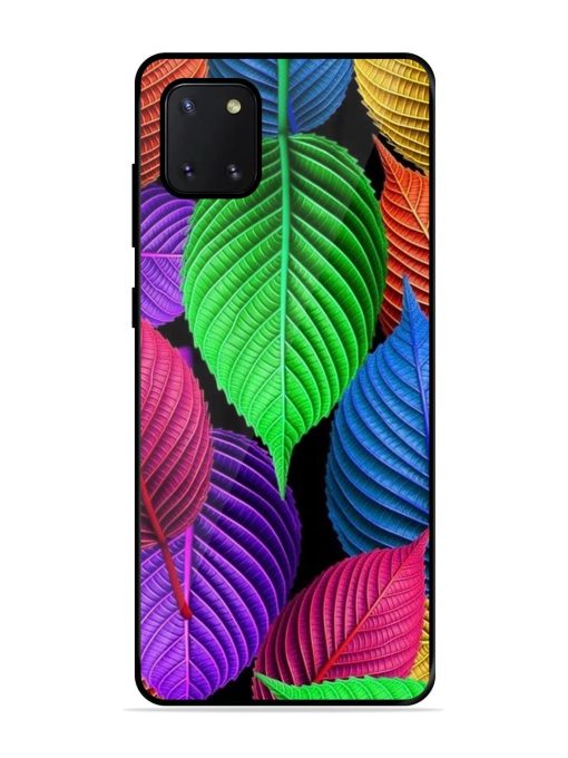 Rainbow Leaf Symphony Glossy Soft Edge Case for Samsung Galaxy Note 10 Lite Chachhi