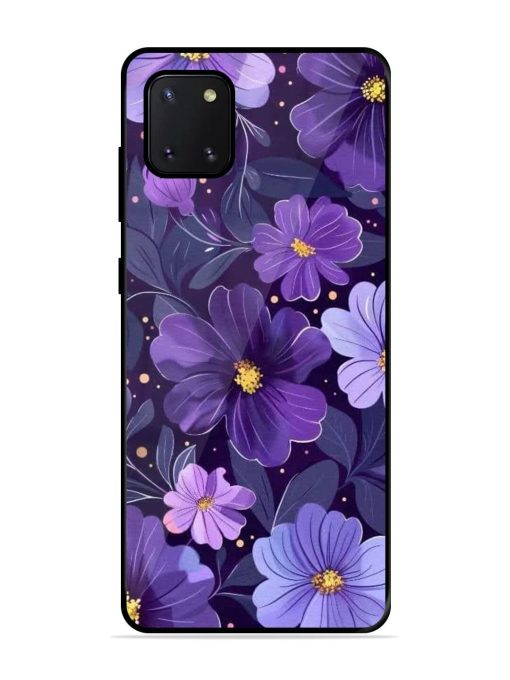 Purple Paradise Glossy Soft Edge Case for Samsung Galaxy Note 10 Lite Chachhi