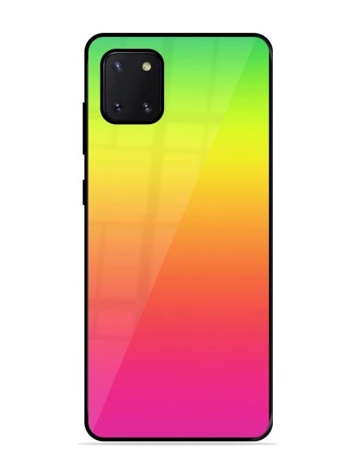 Rainbow Gradient Glossy Soft Edge Case for Samsung Galaxy Note 10 Lite Chachhi