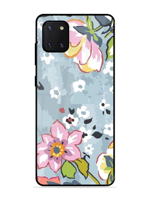 Floral Fantasy Glossy Soft Edge Case for Samsung Galaxy Note 10 Lite Chachhi