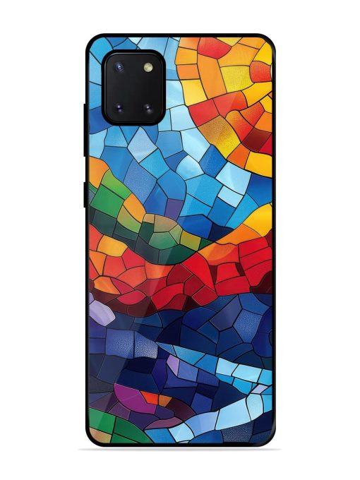 Mosaic Sunset Glossy Soft Edge Case for Samsung Galaxy Note 10 Lite Chachhi