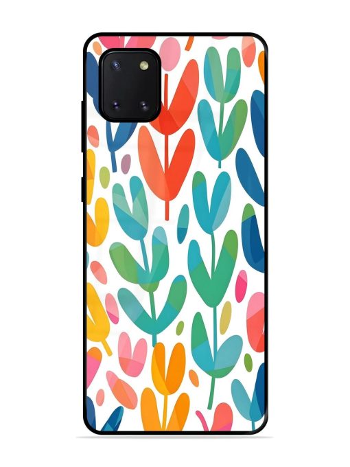 Rainbow Of Blooms Glossy Soft Edge Case for Samsung Galaxy Note 10 Lite Chachhi