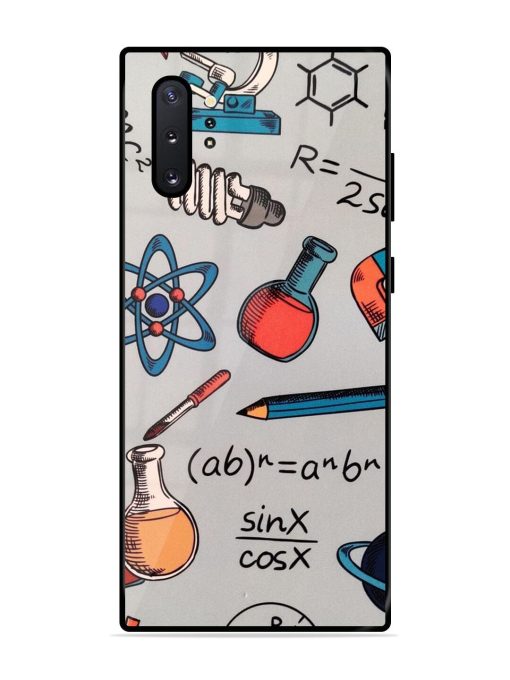 Science Doodle Glossy Soft Edge Case for Samsung Galaxy Note 10 Plus Chachhi