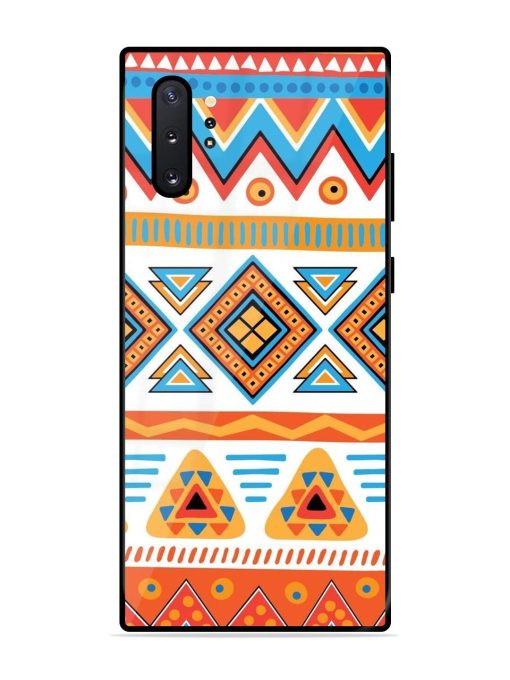 Vibrant Tribal Pattern Glossy Soft Edge Case for Samsung Galaxy Note 10 Plus Chachhi