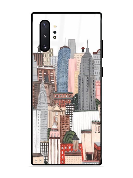 Cityscape Dreams Glossy Soft Edge Case for Samsung Galaxy Note 10 Plus Chachhi