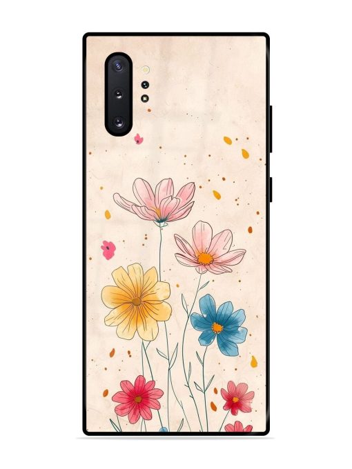 Delicate Bloom Glossy Soft Edge Case for Samsung Galaxy Note 10 Plus Chachhi