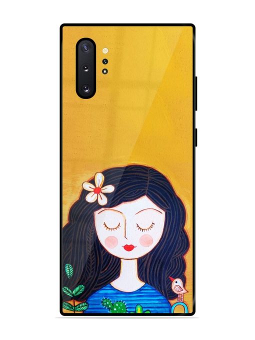 Girl Illustration Glossy Soft Edge Case for Samsung Galaxy Note 10 Plus Chachhi