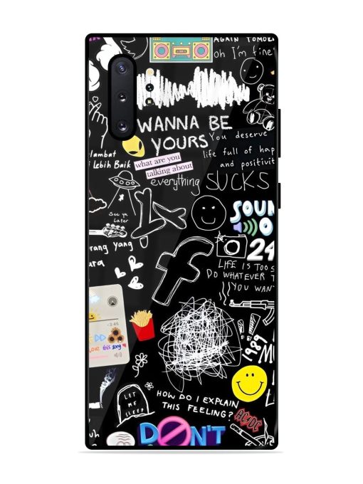 Doodle Diary Glossy Soft Edge Case for Samsung Galaxy Note 10 Plus Chachhi