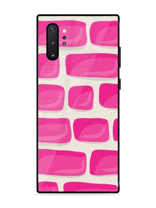 Pink Brick Wall Glossy Soft Edge Case for Samsung Galaxy Note 10 Plus Chachhi