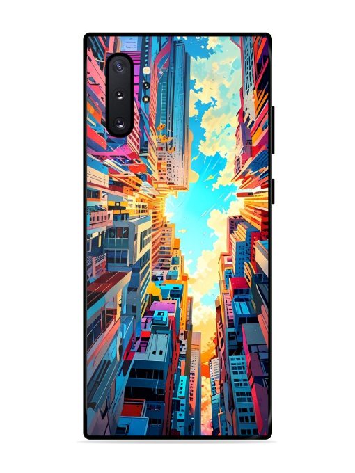 Skyward City Glossy Soft Edge Case for Samsung Galaxy Note 10 Plus Chachhi