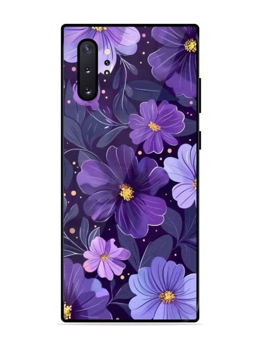 Purple Paradise Glossy Soft Edge Case for Samsung Galaxy Note 10 Plus Chachhi