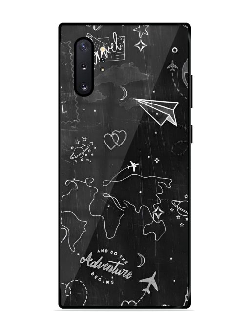 Wanderlust Sketchbook Glossy Soft Edge Case for Samsung Galaxy Note 10 Plus Chachhi