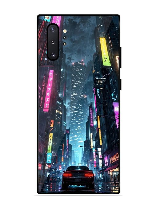 Neon Nightscape Glossy Soft Edge Case for Samsung Galaxy Note 10 Plus Chachhi