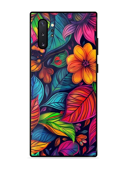 Rainbow Of Blooms Glossy Soft Edge Case for Samsung Galaxy Note 10 Plus Chachhi