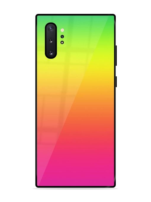 Rainbow Gradient Glossy Soft Edge Case for Samsung Galaxy Note 10 Plus Chachhi