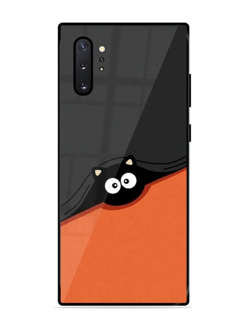 Peek-A-Boo Kitty Glossy Soft Edge Case for Samsung Galaxy Note 10 Plus Chachhi