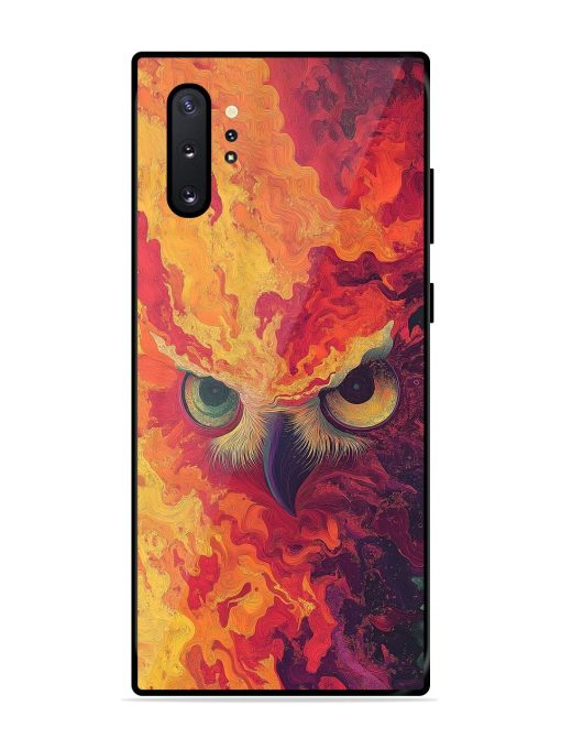 Fiery Owl Glossy Soft Edge Case for Samsung Galaxy Note 10 Plus Chachhi