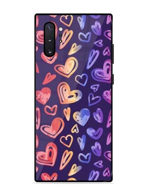 Rainbow Hearts Glossy Soft Edge Case for Samsung Galaxy Note 10 Plus Chachhi