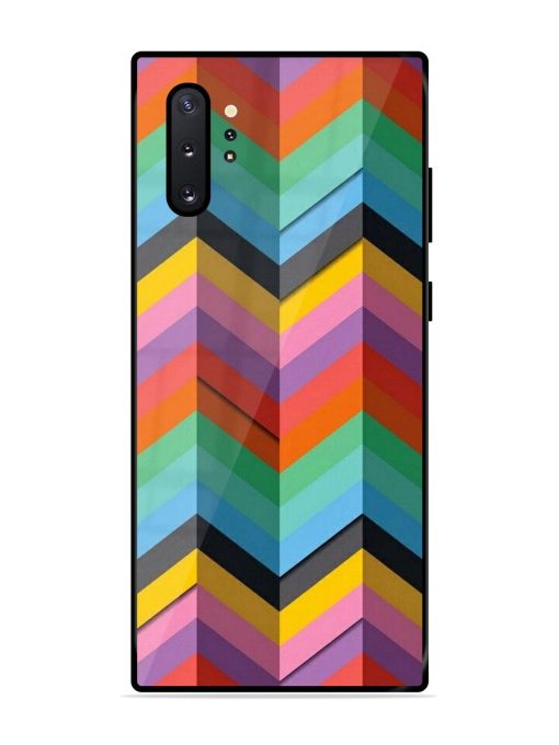 Colorful Zigzag Glossy Soft Edge Case for Samsung Galaxy Note 10 Plus Chachhi