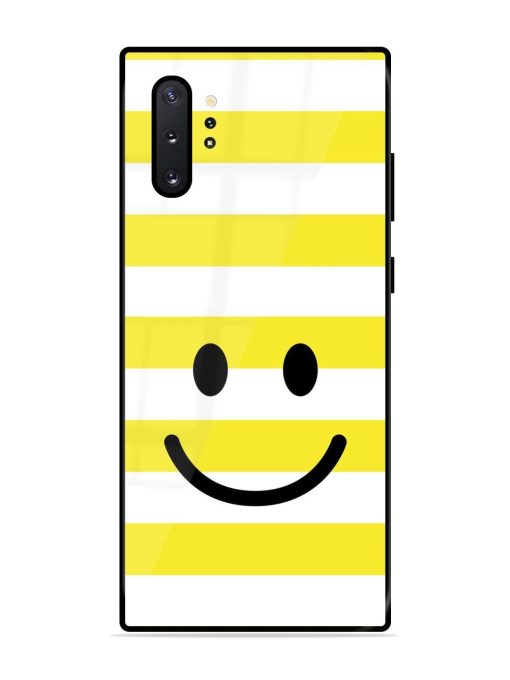 Smiling Stripes Glossy Soft Edge Case for Samsung Galaxy Note 10 Plus Chachhi