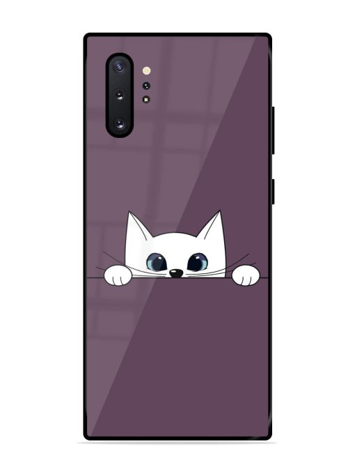 Peek-A-Boo Kitty Glossy Soft Edge Case for Samsung Galaxy Note 10 Plus Chachhi