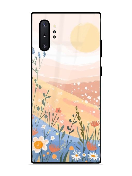 Golden Hour Blooms Glossy Soft Edge Case for Samsung Galaxy Note 10 Plus Chachhi