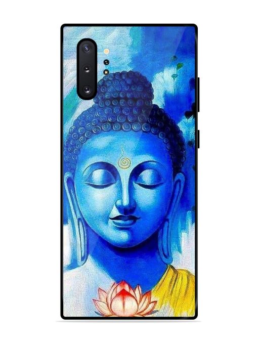 Serene Buddha With Lotus Glossy Soft Edge Case for Samsung Galaxy Note 10 Plus Chachhi