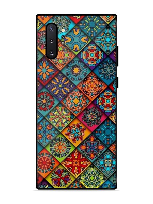 Patchwork Mandala Mosaic Glossy Soft Edge Case for Samsung Galaxy Note 10 Plus Chachhi