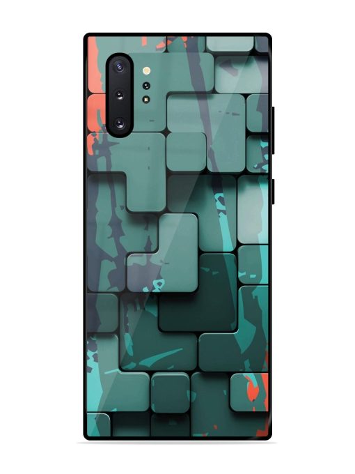 Abstract Geometric Mosaic Glossy Soft Edge Case for Samsung Galaxy Note 10 Plus Chachhi