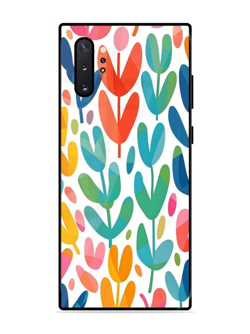 Rainbow Of Blooms Glossy Soft Edge Case for Samsung Galaxy Note 10 Plus Chachhi